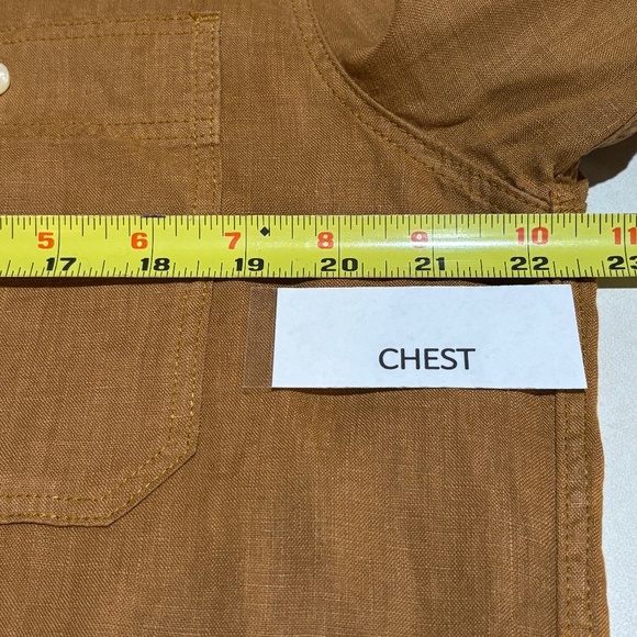 Joe's Jeans Men's Long sleeve 100% Linen Button Down Shirt Sz L Preppy Classic - Picture 7 of 10